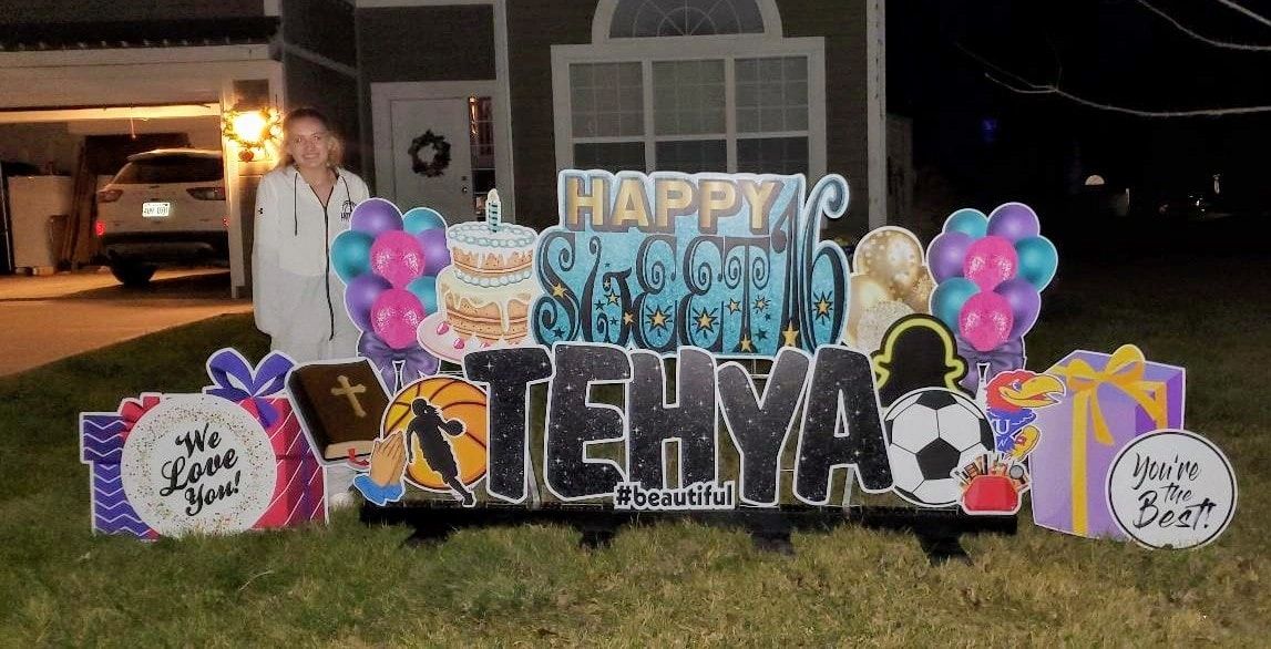Sweet 16 Happy Birthday Yard Signs